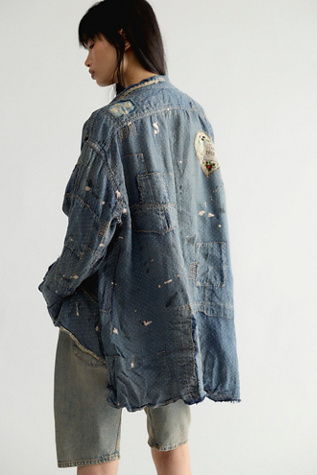Magnolia Pearl Adison Workshirt at Free People in Blue Combo