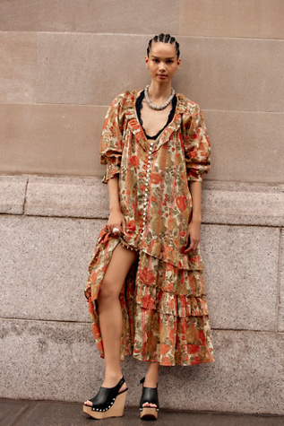 Garden Wonders Maxi Dress by Free People in Yellow, Size: S