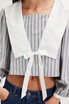 For Love & Lemons Linen Stripe Top