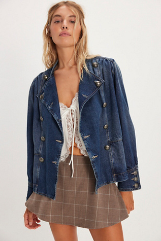 We The Free Imogene Denim Officer Jacket