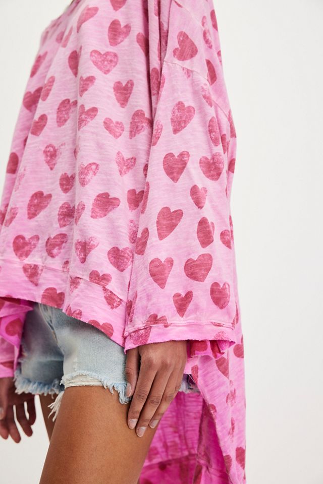 Magnolia Pearl Pop Heart Francis Hi-Low Long-Sleeve Tee #2