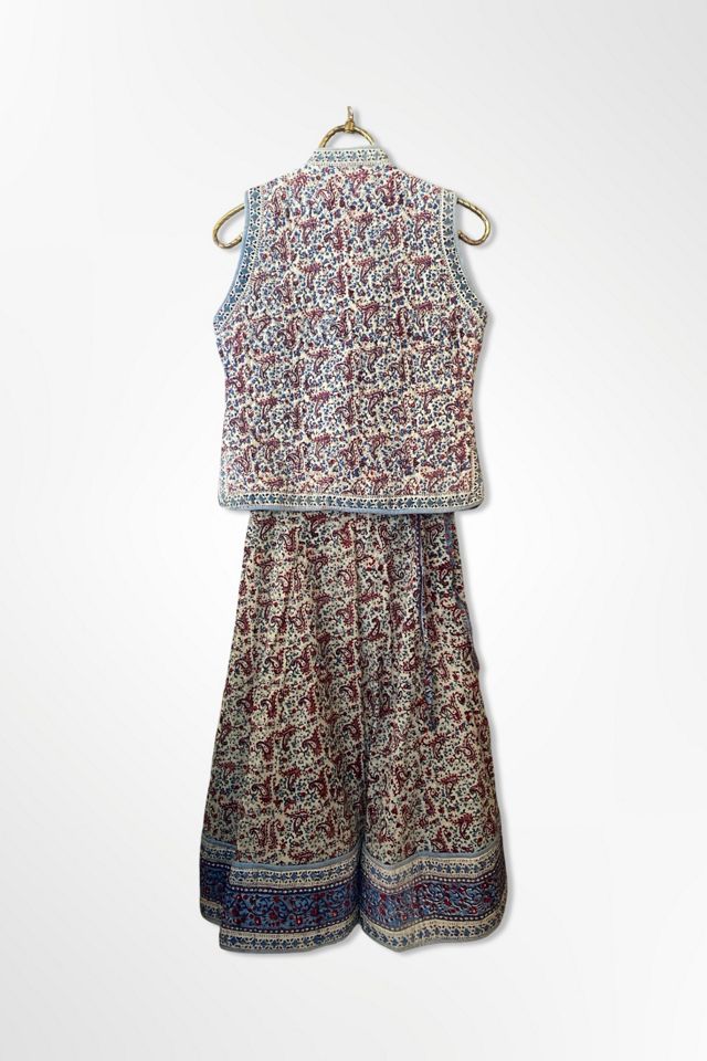 1970s Block Print Quilted Two Piece Set Selected By Ritual Vintage #1