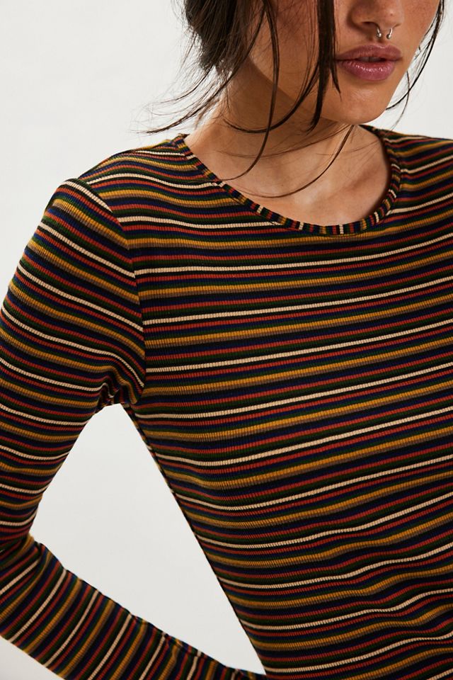 Anna Sui Striped Long-Sleeve Top #2