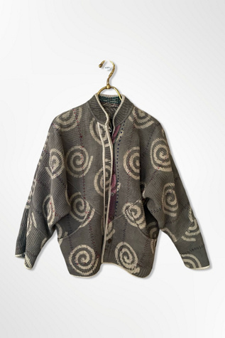 1980s Ikat Kantha Stitched Jacket Selected By Ritual Vintage