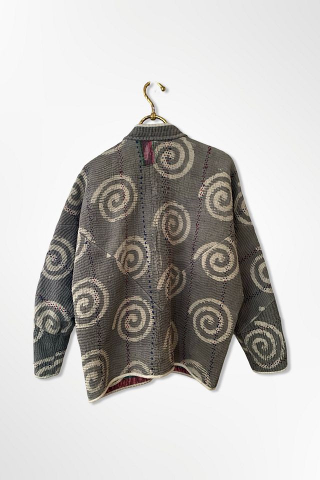 1980s Ikat Kantha Stitched Jacket Selected By Ritual Vintage #1