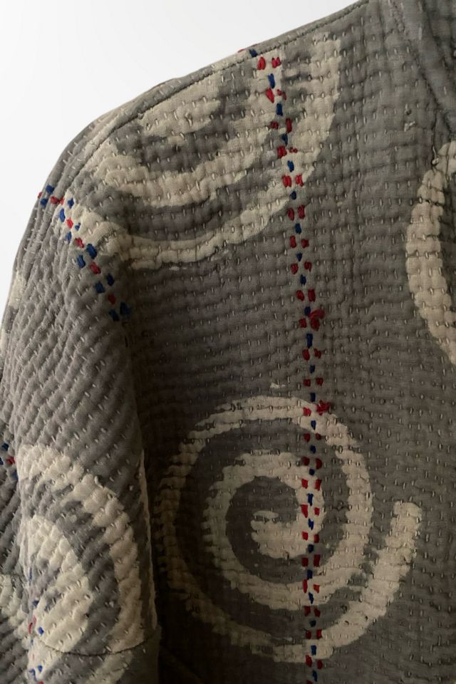 1980s Ikat Kantha Stitched Jacket Selected By Ritual Vintage #2