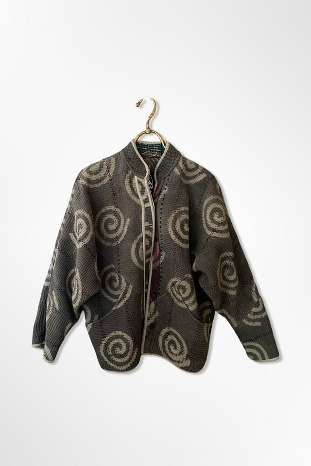 1980s Ikat Kantha Stitched Jacket Selected By Ritual Vintage #3