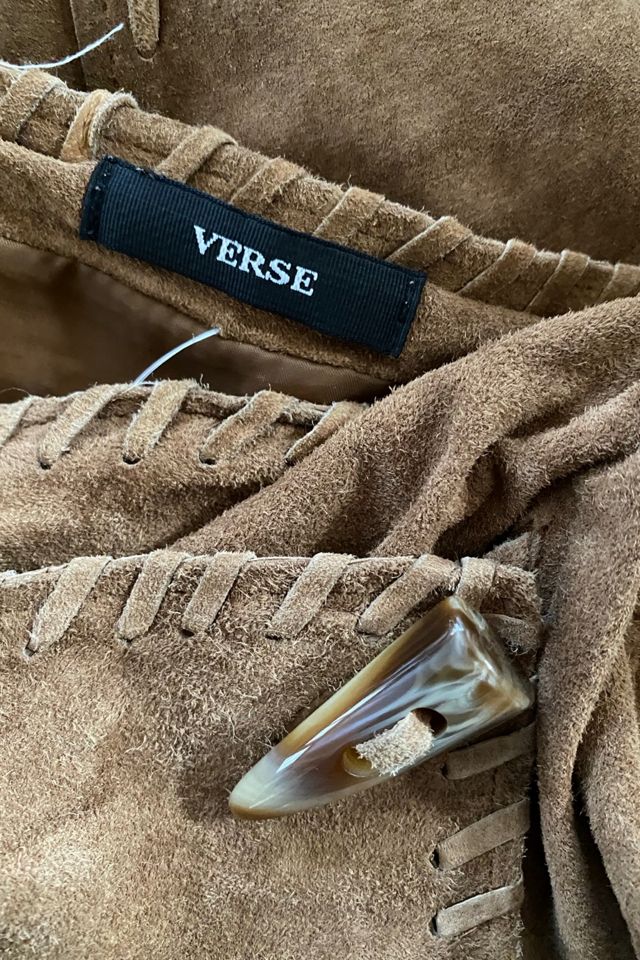 Y2K Draped Suede Skirt Selected By Ritual Vintage #3