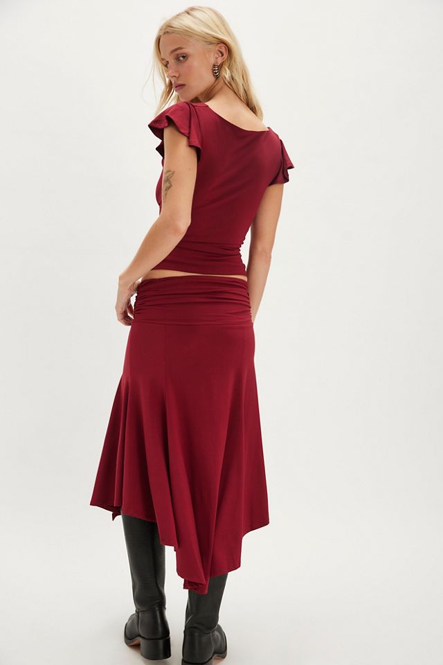 Guizio Soffiano Midi Skirt Set #1