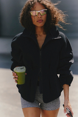 Gia Fleece Jacket by FP Movement at Free People, Black, M