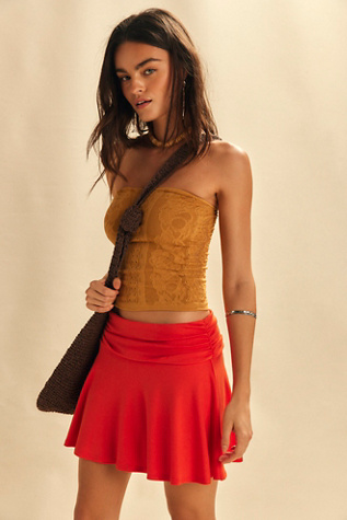 Good Feels Skort by free-est at Free People in Orange, Size: M