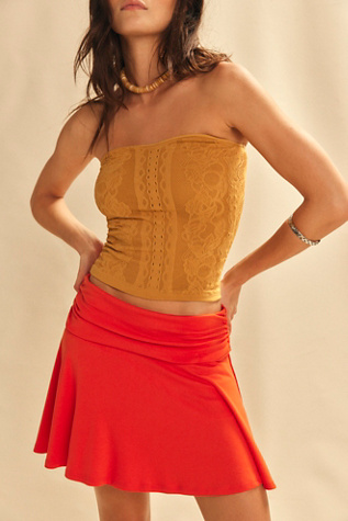 Good Feels Skort by free-est at Free People in Orange, Size: S
