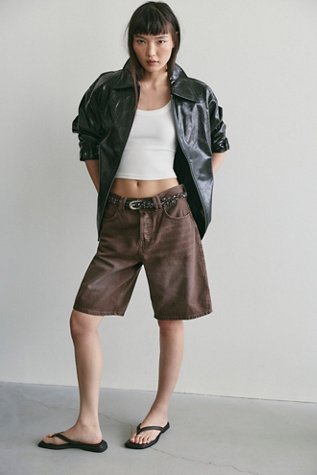 We The Free Sloane Vegan Leather Jacket at Free People in Black, Size: XL