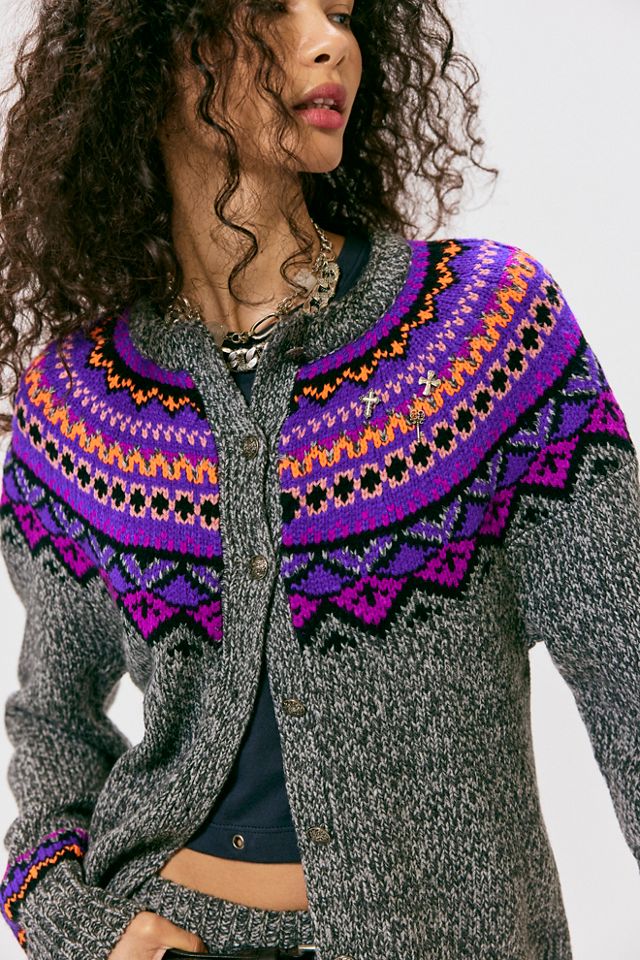 Anna Sui Fair Isle Cardigan #6