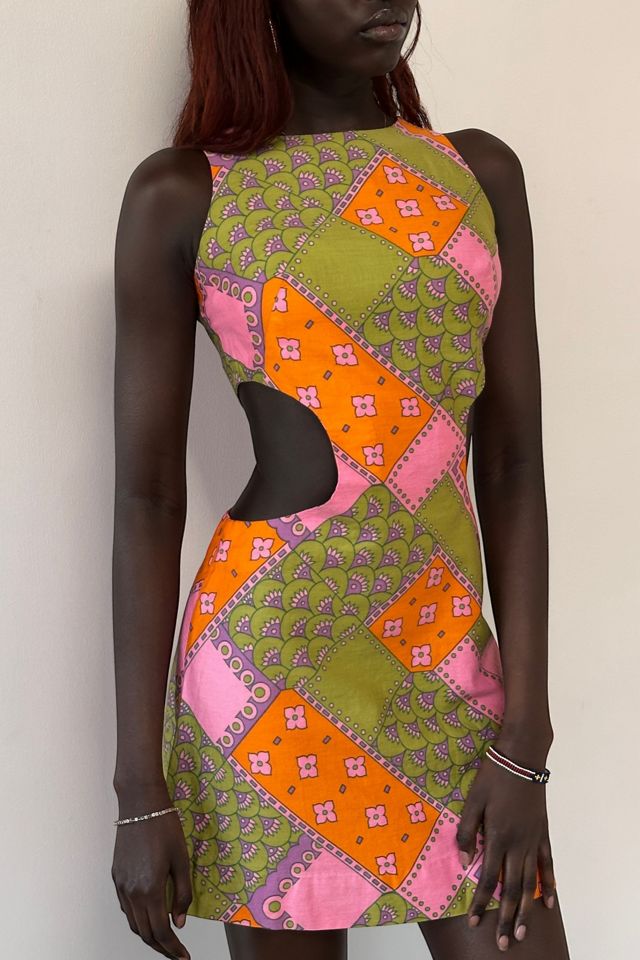 Vintage 1960's Hawaii Surf Cut-Out Mini Dress Selected By Afterlife Boutique #1