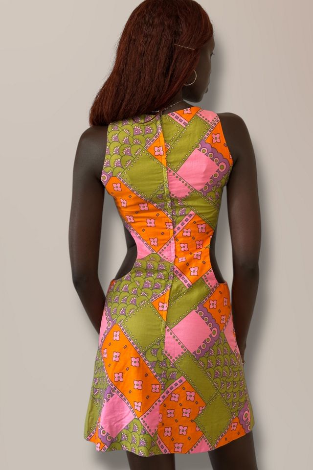 Vintage 1960's Hawaii Surf Cut-Out Mini Dress Selected By Afterlife Boutique #3