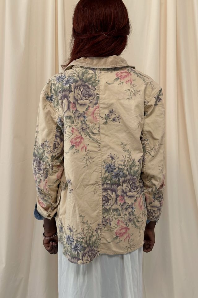 Vintage 1990's Floral Barn Jacket With Velvet Selected By Afterlife Boutique #2