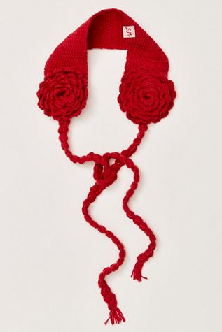 Damson Madder Crochet Earmuffs