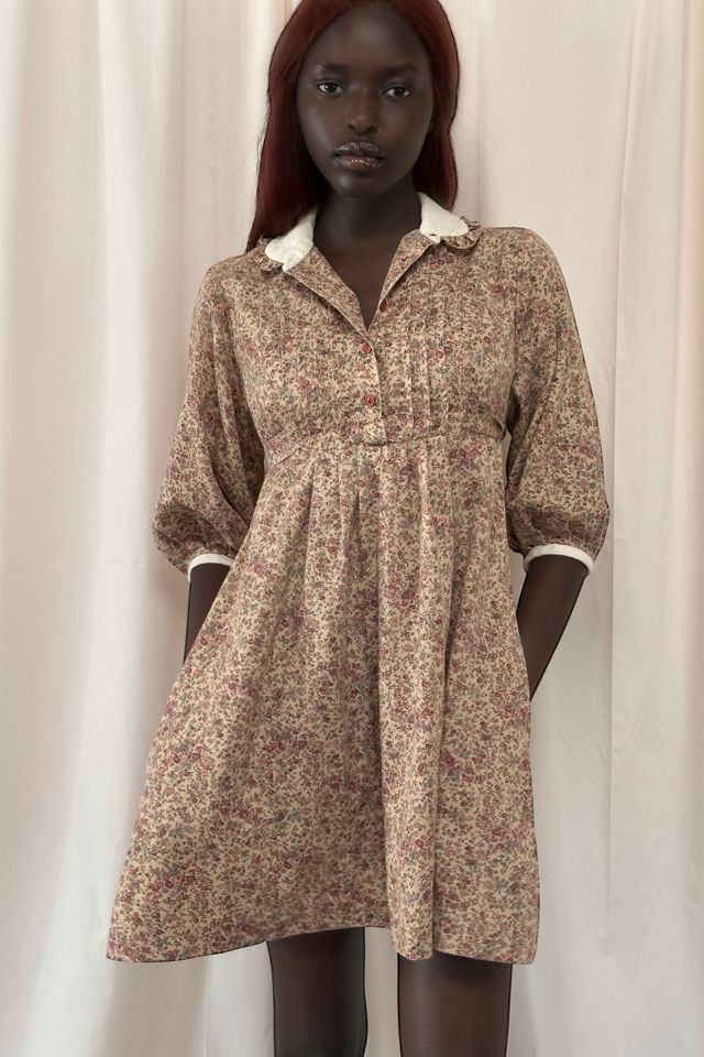 Vintage 1970's Young Edwardian Label Floral Calico Dress Selected By Afterlife Boutique #1