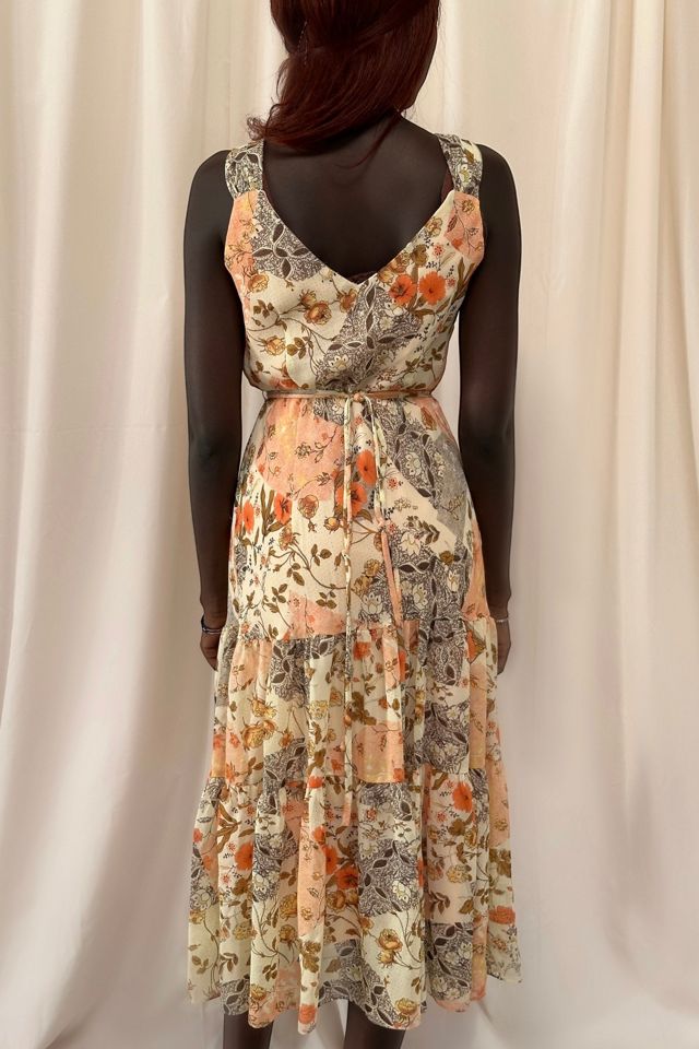 Vintage 1990's Floral Patchwork Fabric Dress Selected By Afterlife Boutique #2