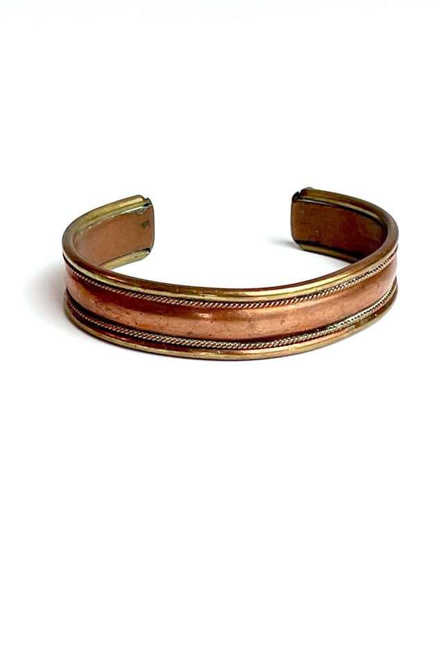 Vintage Brass And Copper Bangle Selected By Ankh By Racquel