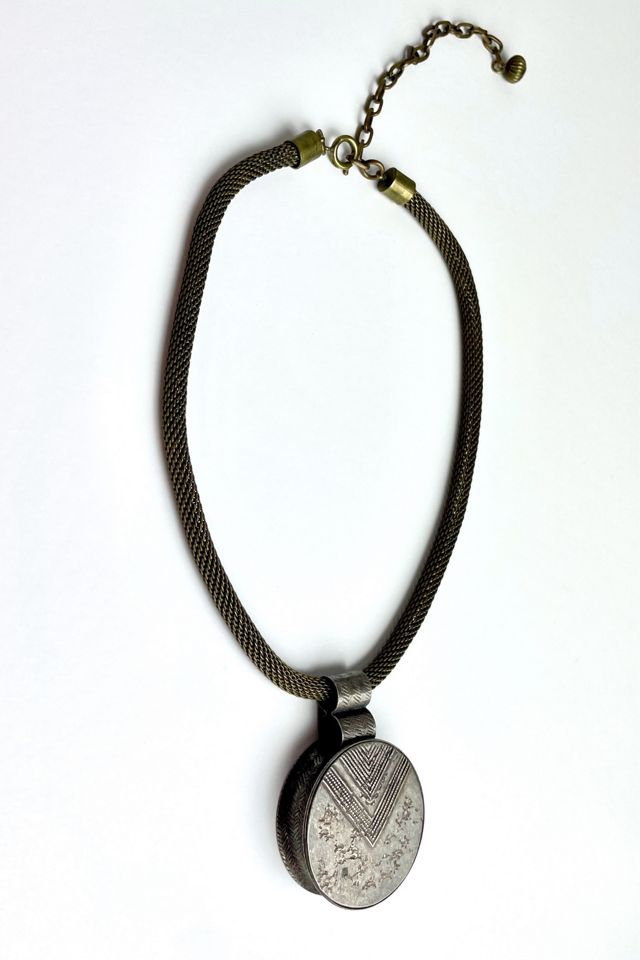 Vintage Mesh Necklace With Round Charm Selected By Ankh By Racquel #2