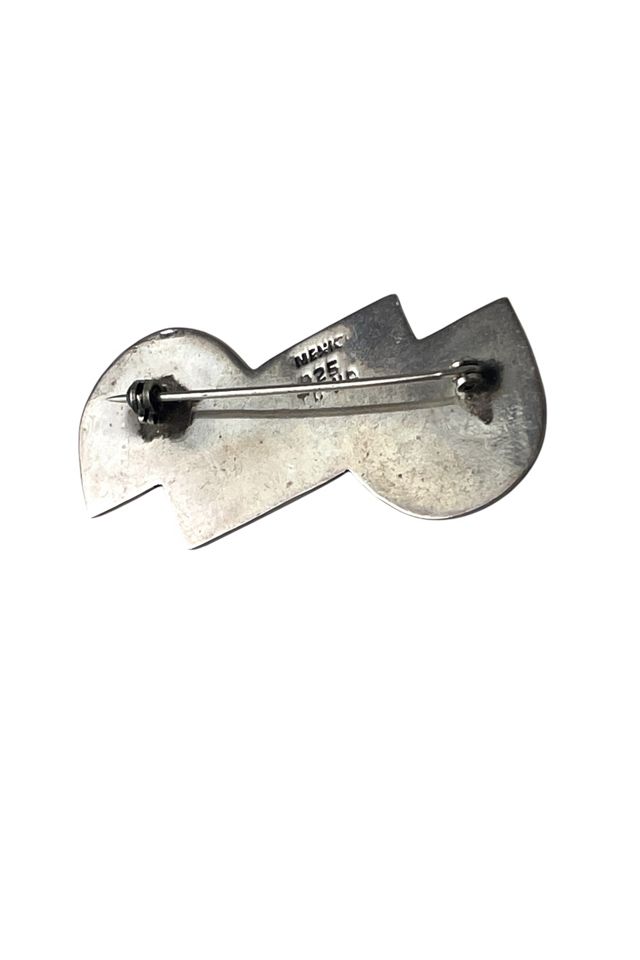 Vintage Silver Inlaid Brooch Selected By Ankh By Racquel #3