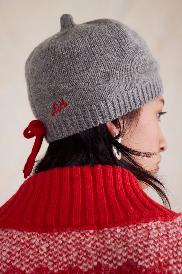 Damson Madder Knitted Beret #4