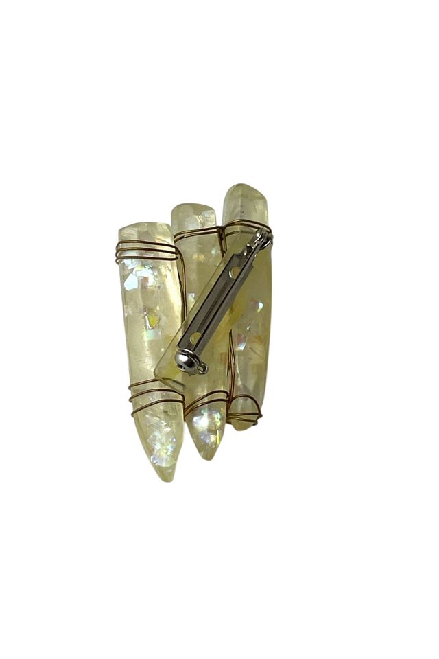 Vintage Iridescent Resin Stakes Brooch Selected By Ankh By Racquel #2
