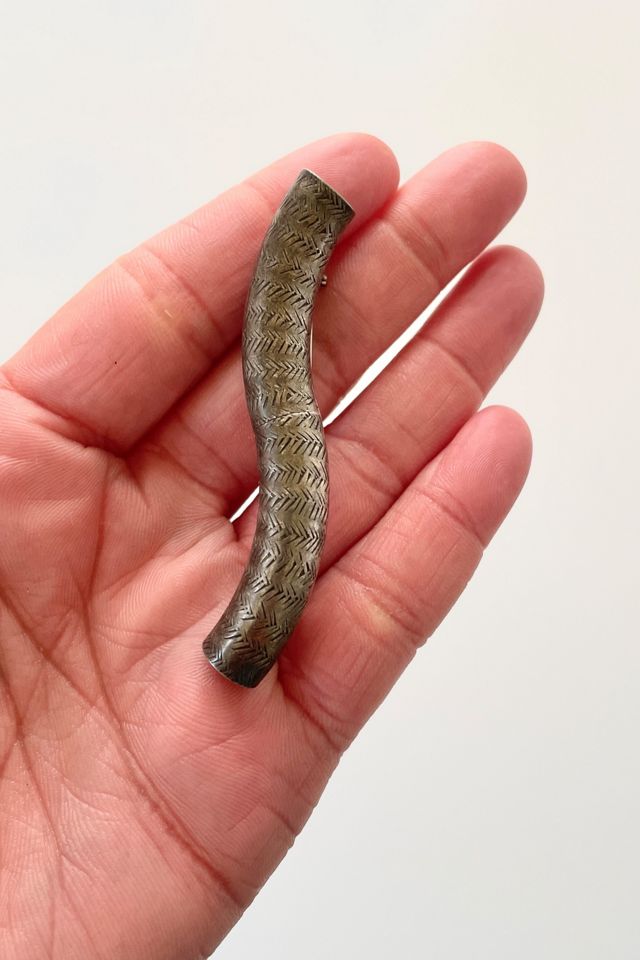 Vintage Silver Tube Brooch Selected By Ankh By Racquel #2