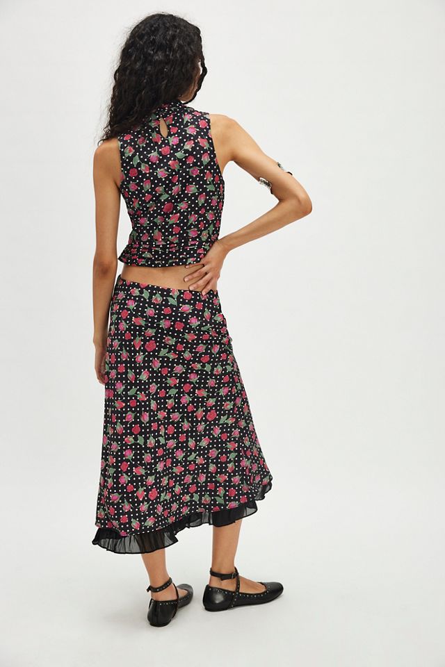 For Love & Lemons Betty Bud Midi Skirt Set #1