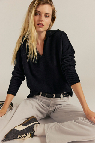 Eloura Cashmere Henley Sweater