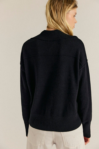 Eloura Cashmere Henley Sweater - thumbnail 4