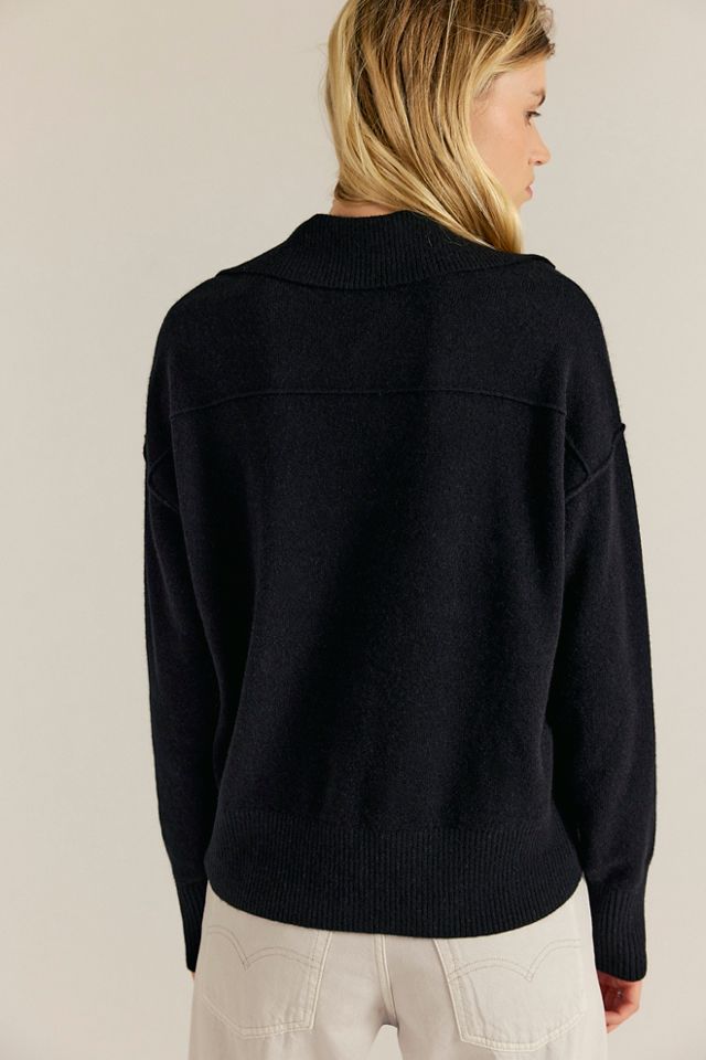 Eloura Cashmere Henley Sweater #1
