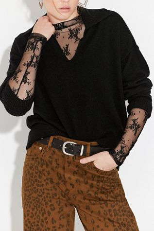 Eloura Cashmere Henley Sweater