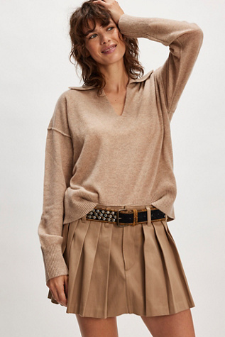 Eloura Cashmere Henley Sweater at Free People in Ludlow, Size: XL