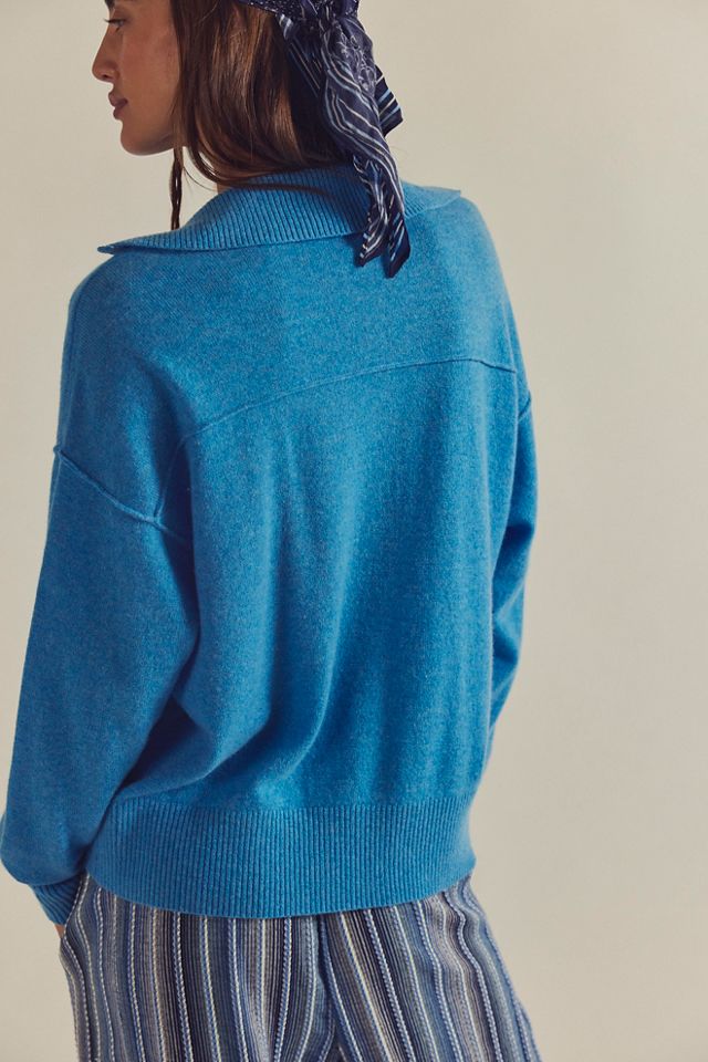 Eloura Cashmere Henley Sweater #3