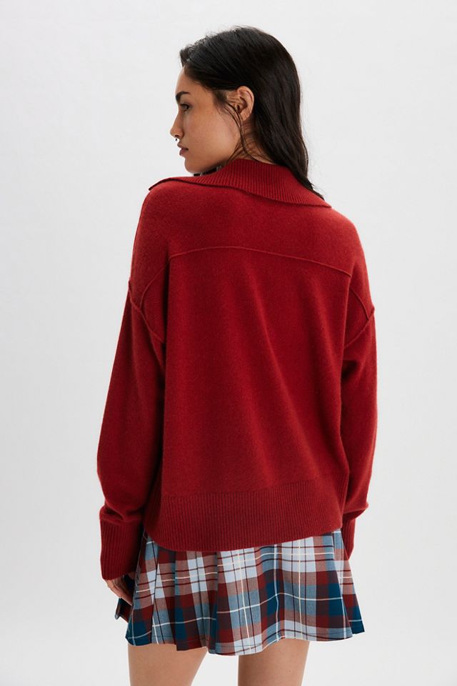 Eloura Cashmere Henley Sweater #1