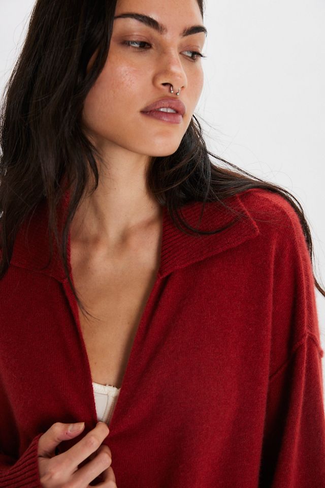 Eloura Cashmere Henley Sweater #2