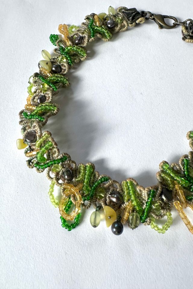 Vintage 1960s Hand Sewn Beaded Choker Selected by Cherry #1