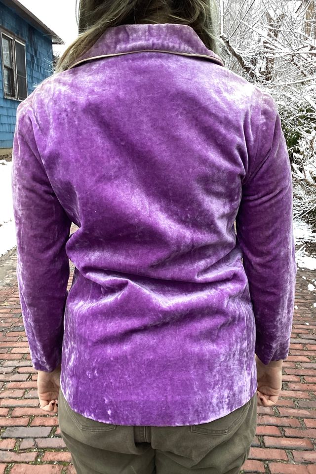 Vintage 1960s Lavender Velvet Blazer Selected by Cherry #1