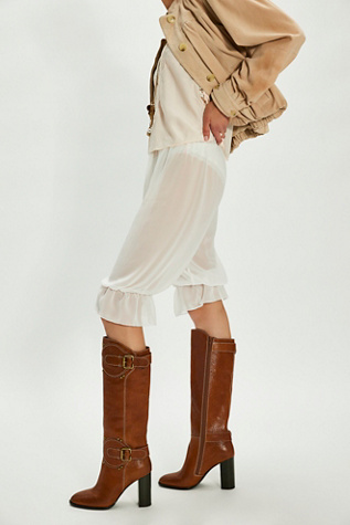 Jeffrey Campbell Daisy Buckle Boots at Free People in Tan, Size: US 8