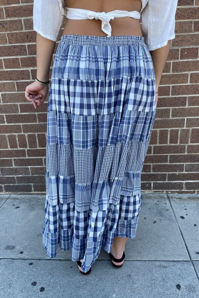 Vintage 1990's Plaid Check Skirt Selected by FernMercantile #2