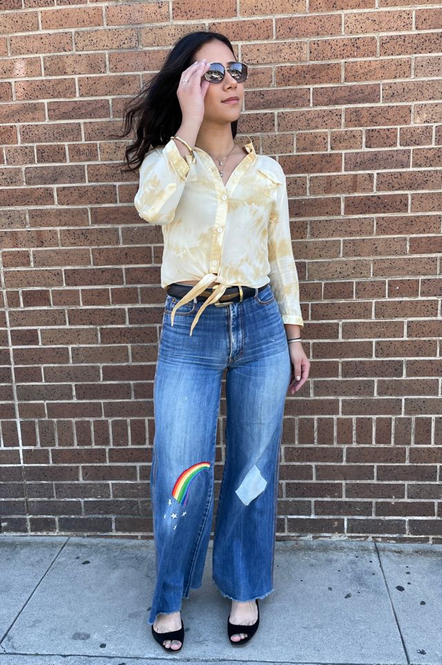 Vintage Embroidered Jeans Selected by FernMercantile #1