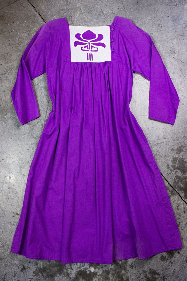 Vintage Robert Vercellino Purple Maxi Dress Selected by Black Shag Vintage #2