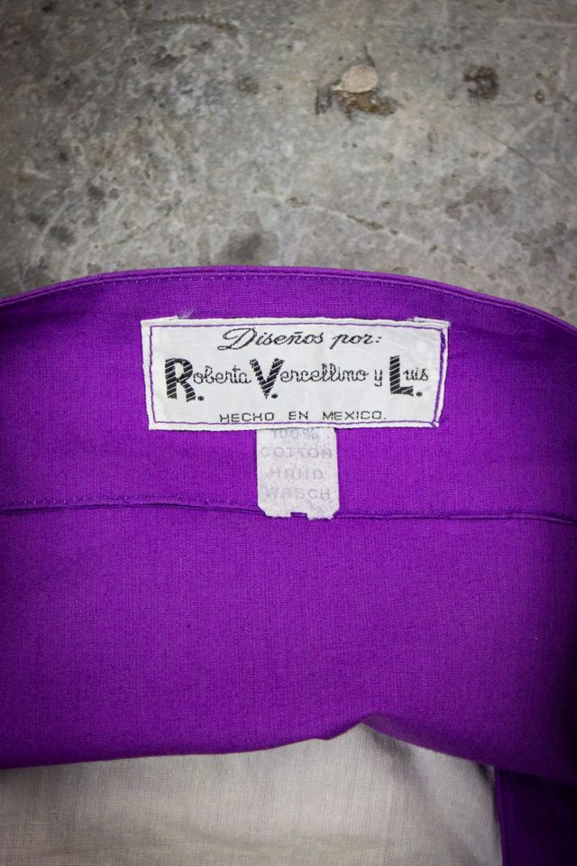 Vintage Robert Vercellino Purple Maxi Dress Selected by Black Shag Vintage #3