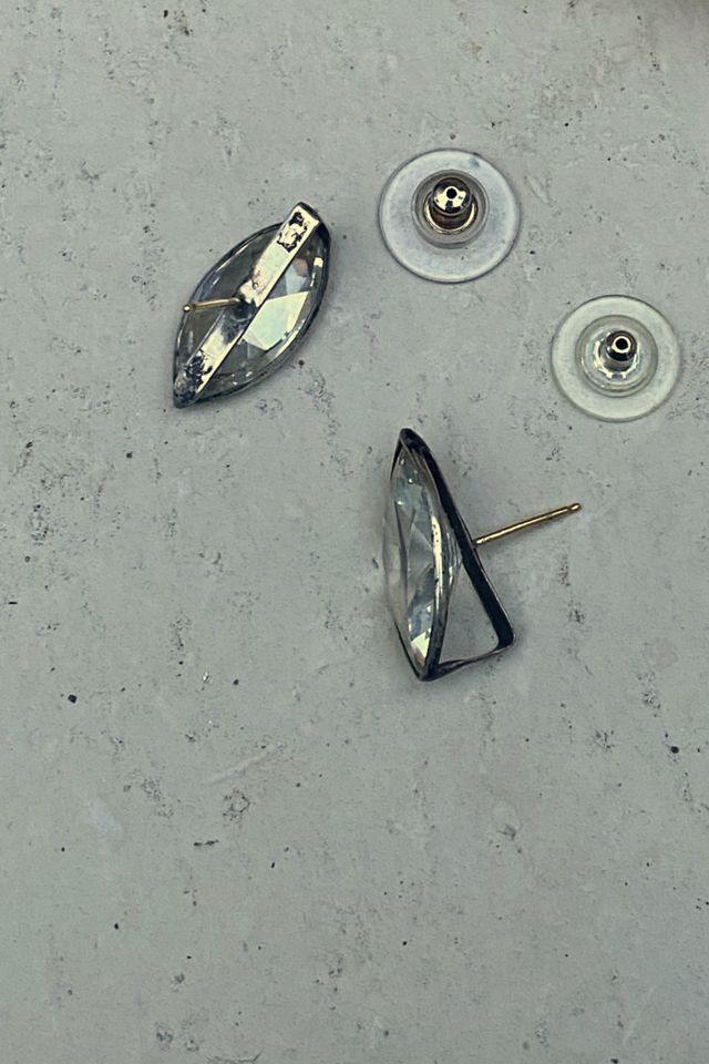 Vintage 1980s Sterling & 14k Rhinestone Earrings Selected by BusyLady Baca & The Goods #2