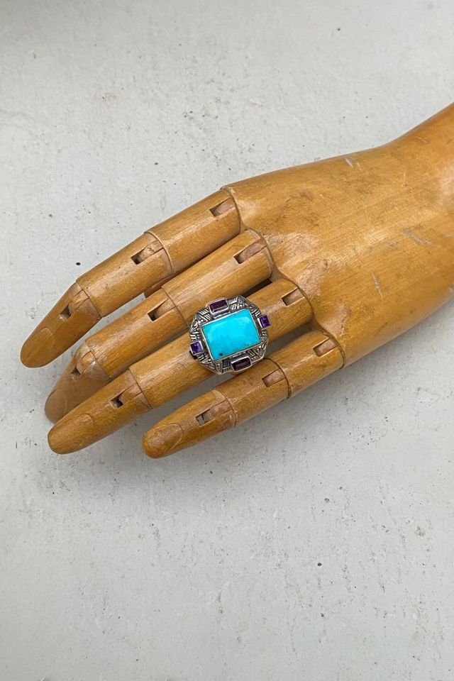 Vintage Sterling & Turquoise Ring Selected by BusyLady Baca & The Goods #1
