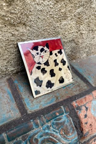 Vintage 1980s Art Cat One Of A Kind Brooch Selected by BusyLady Baca & The Goods