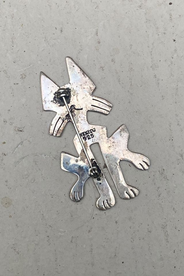 Vintage 1980s Sterling Kooky Cat Brooch Selected by BusyLady Baca & The Goods #2